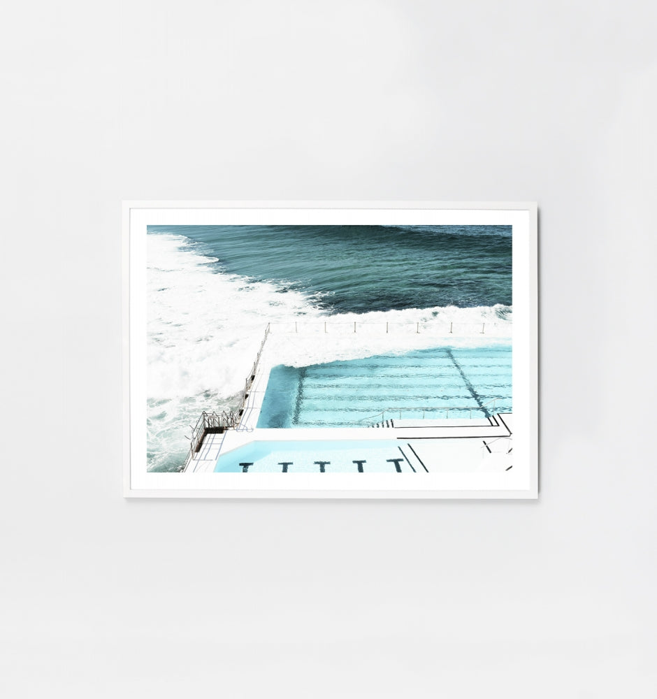 Icebergs View Framed Coastal Print